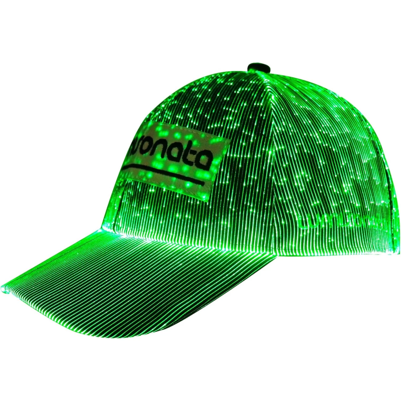 lumisonata LED Cap Fiber Optic Hat EDM Baseball Caps Light Up 7 Colors Glowing USB Charging Hats Rave Accessories for Party