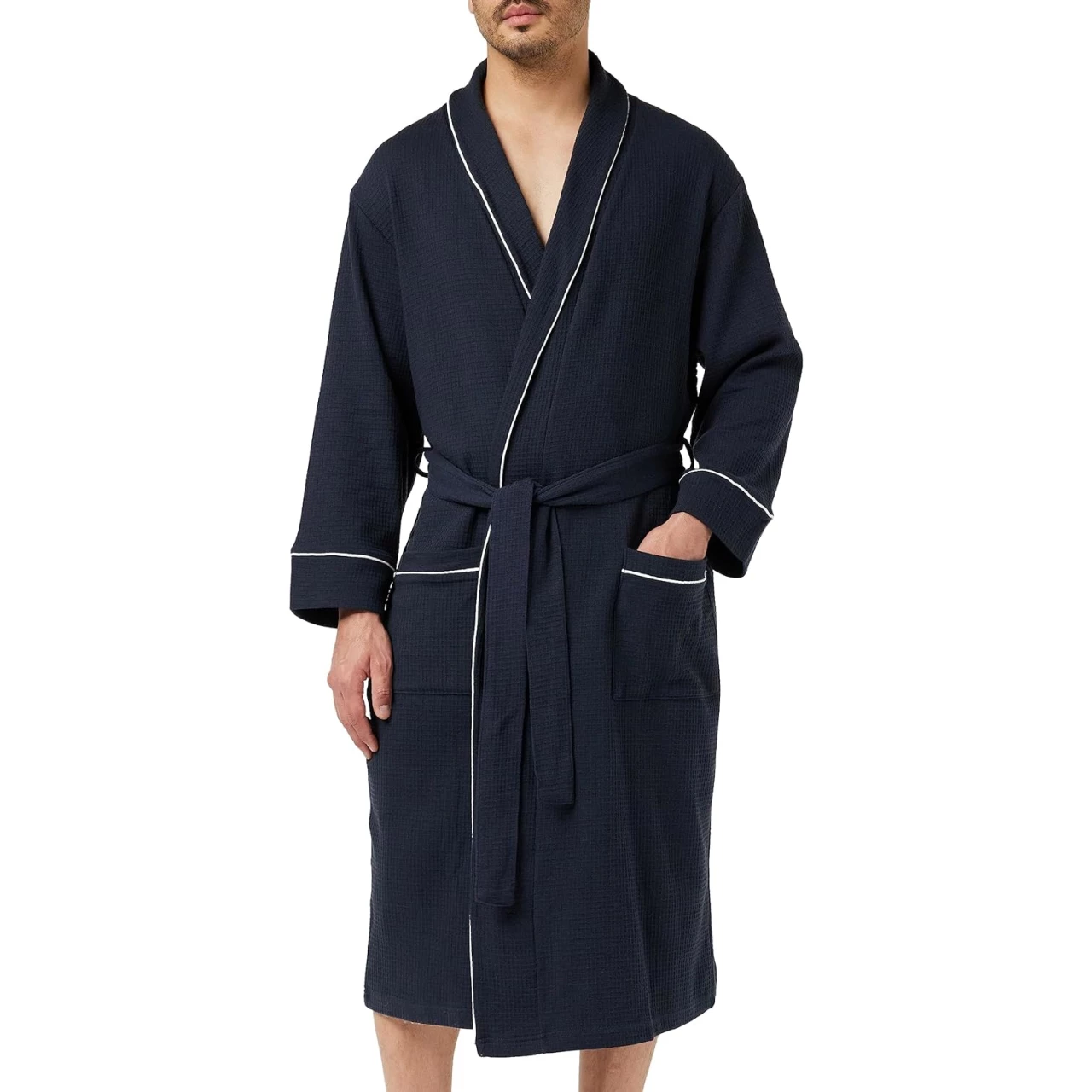 Amazon Essentials Men&rsquo;s Lightweight Waffle Robe (Available in Big &amp; Tall)