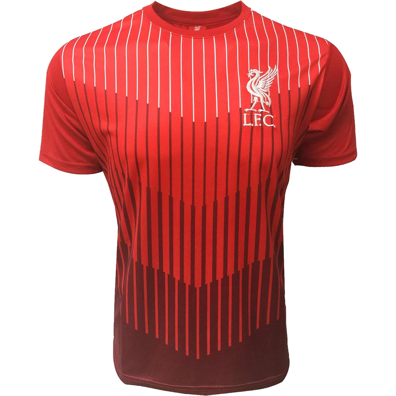 Boy&rsquo;s Liverpool Training Jersey, Red Stripe Compatible Liverpool Shirt for Kids