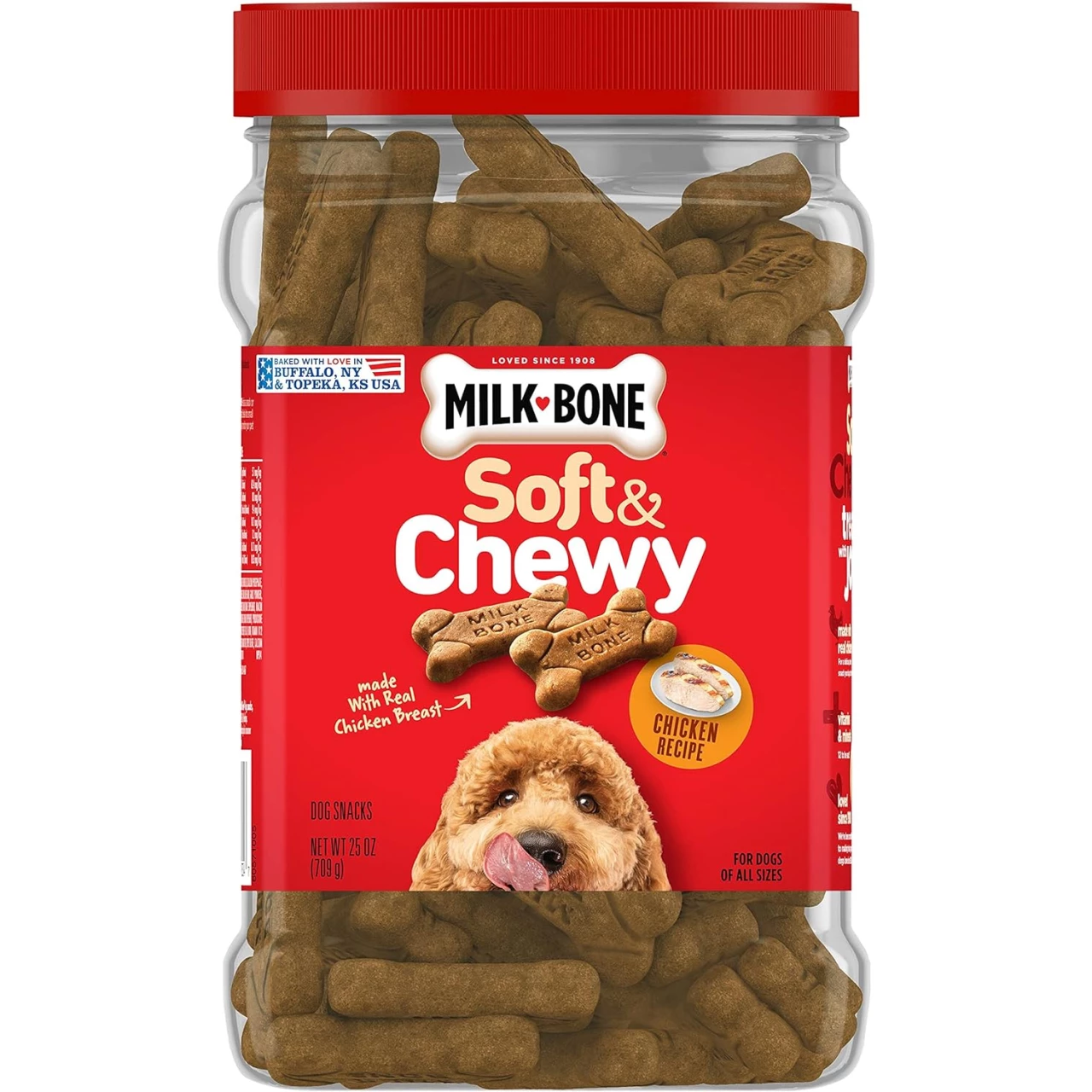 Milk-Bone Soft &amp; Chewy Dog Treats, Chicken, 25 Ounce