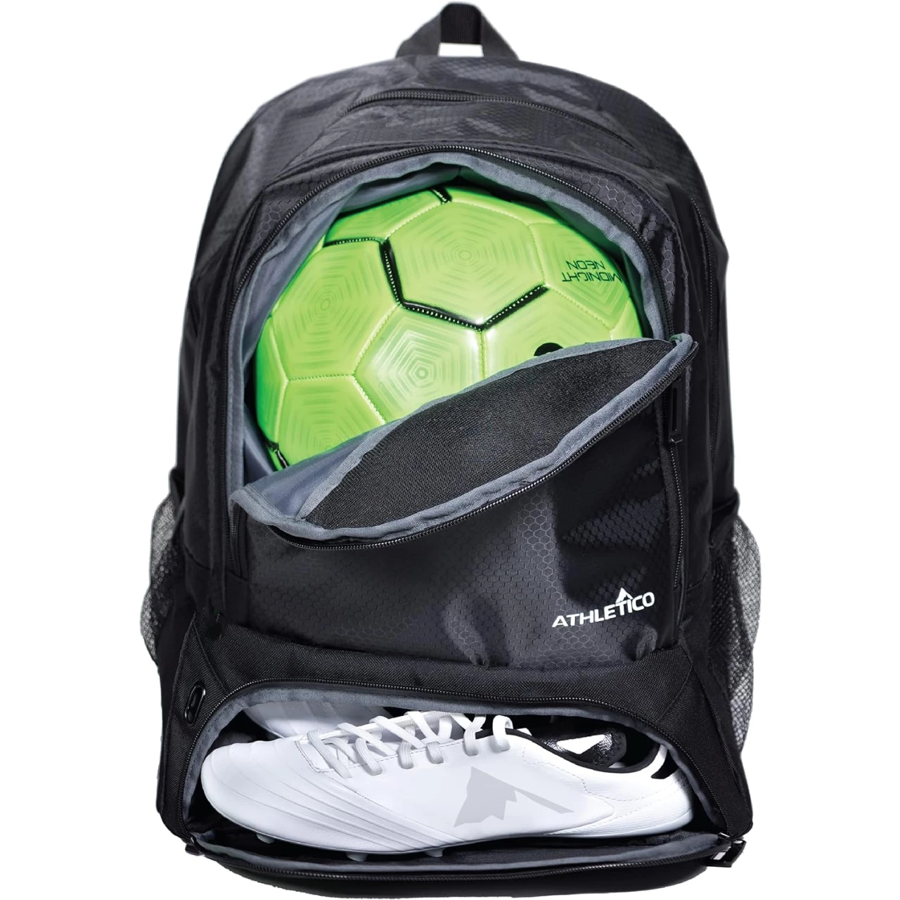 Athletico Youth Soccer Bag - Soccer Backpack &amp; Bags for Basketball, Volleyball &amp; Football | Includes Separate Cleat and Ball Compartment