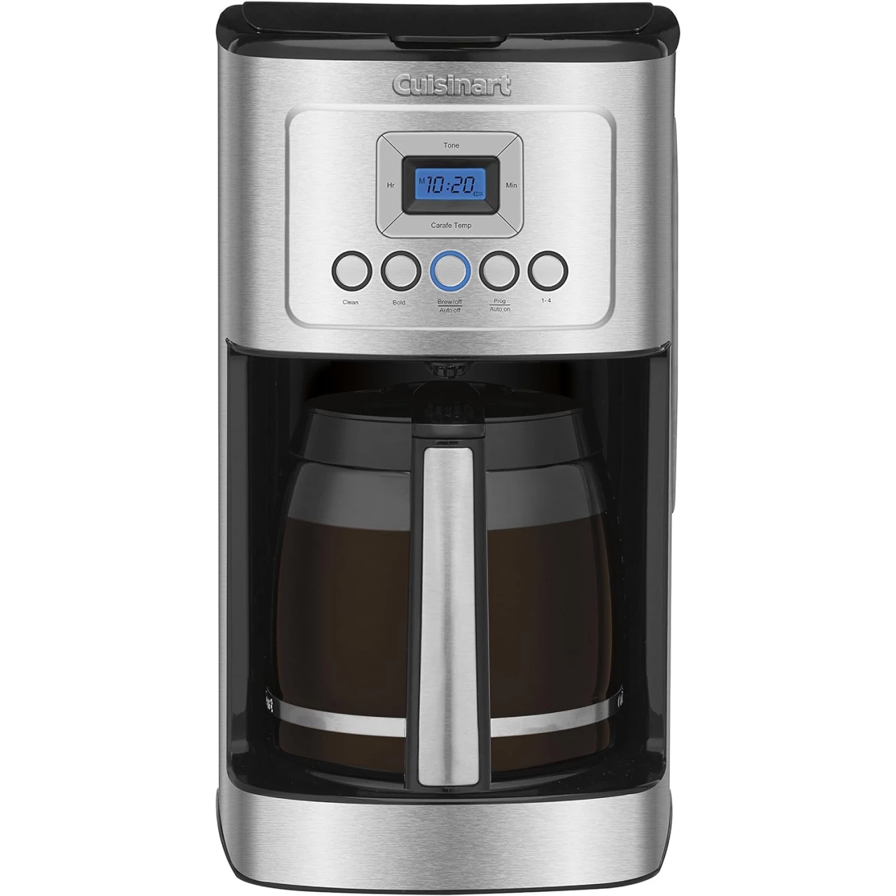 Cuisinart Coffee Maker, 14-Cup Glass Carafe, Fully Automatic for Brew Strength Control &amp; 1-4 Cup Setting, Stainless Steel, DCC-3200P1
