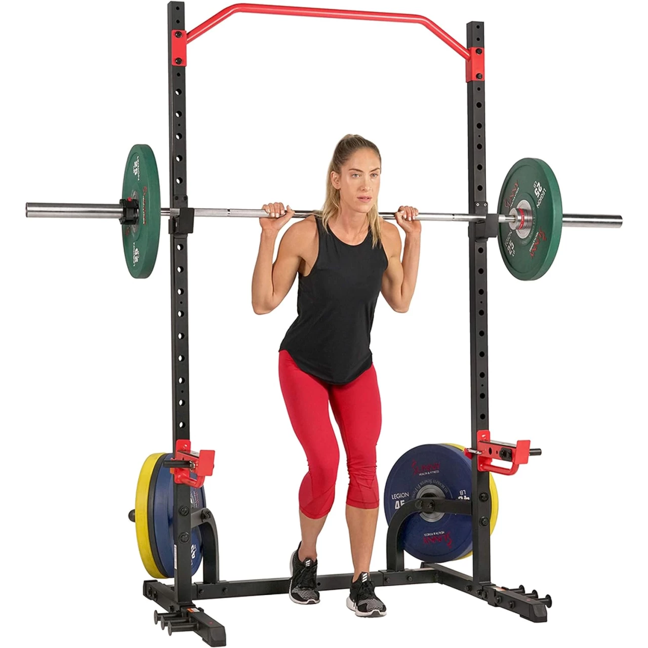 Sunny Health &amp; Fitness Power Zone Squat Stand Power Rack, Power Cage