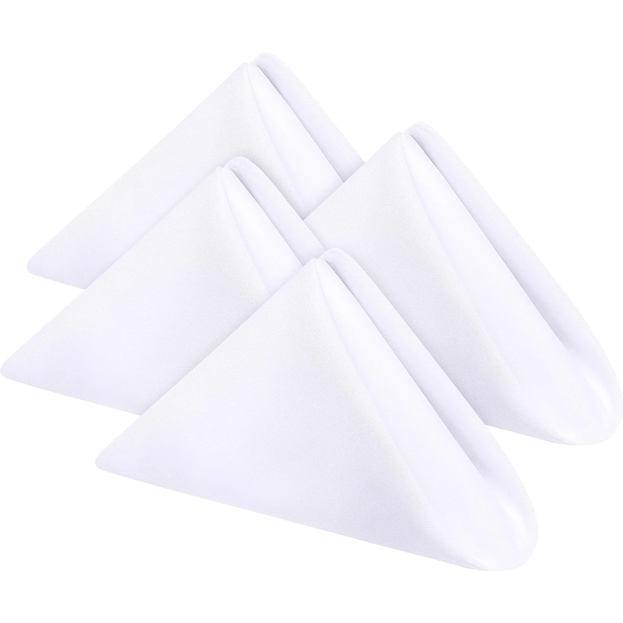 Utopia Home [24 Pack, White] Cloth Napkins 17x17 Inches, 100% Polyester Dinner Napkins with Hemmed Edges, Washable Napkins Ideal for Parties, Weddings and Dinners