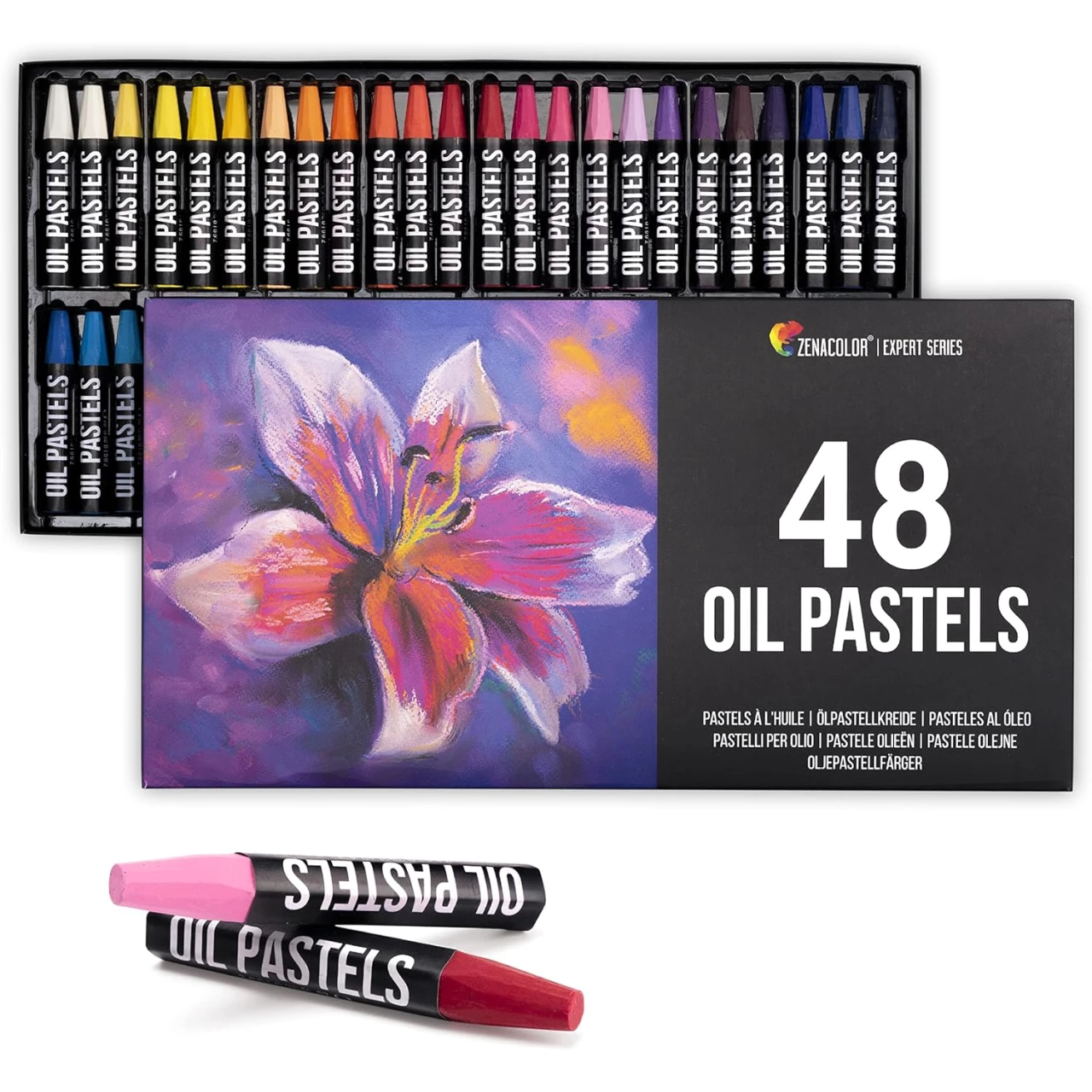 Zenacolor Oil Pastels for Artists (Set of 48)