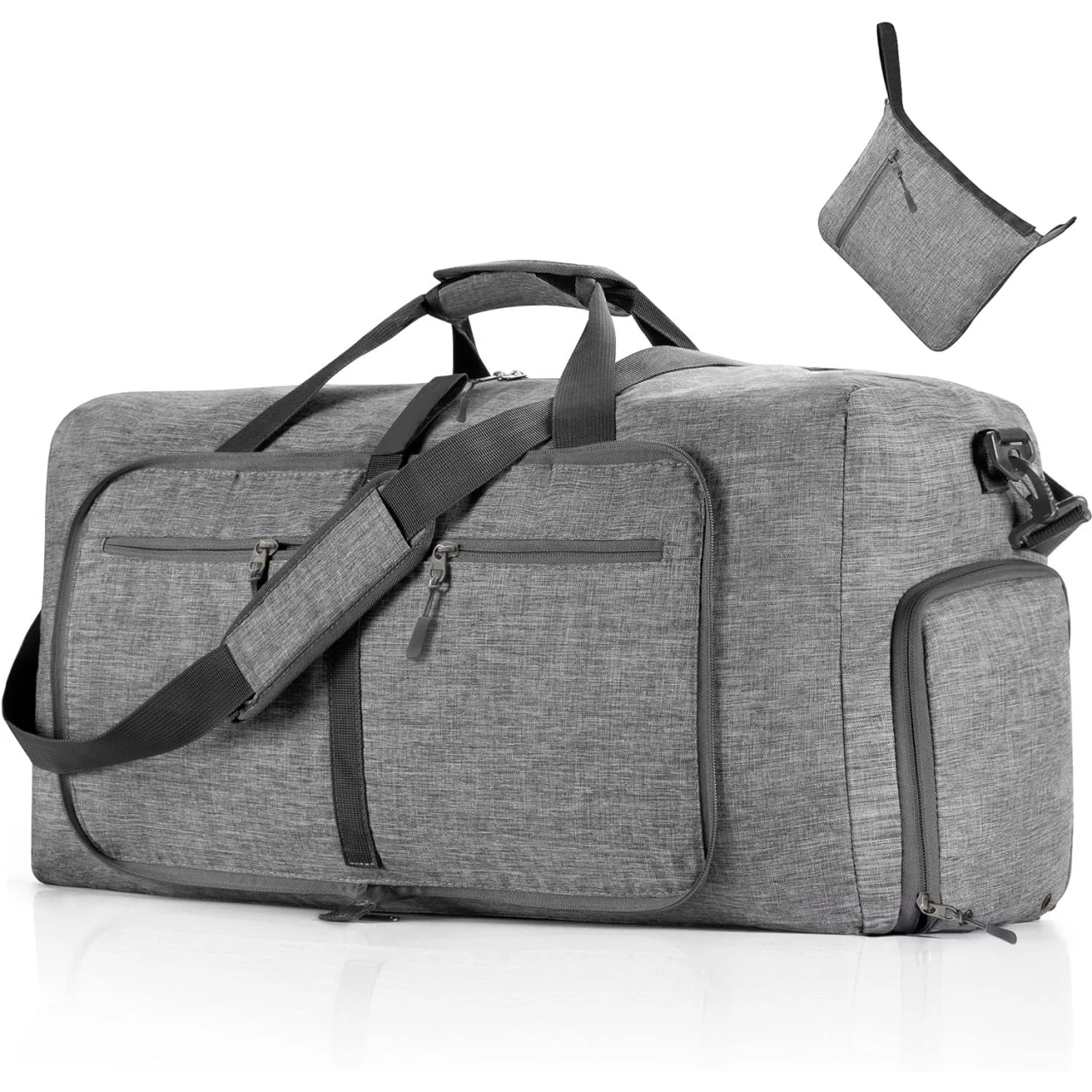 Travel Duffle Bag for Men, 65L Foldable Travel Duffel Bag with Shoes Compartment Overnight Bag for Men Women Waterproof &amp; Tear Resistant 65L|85L|115L