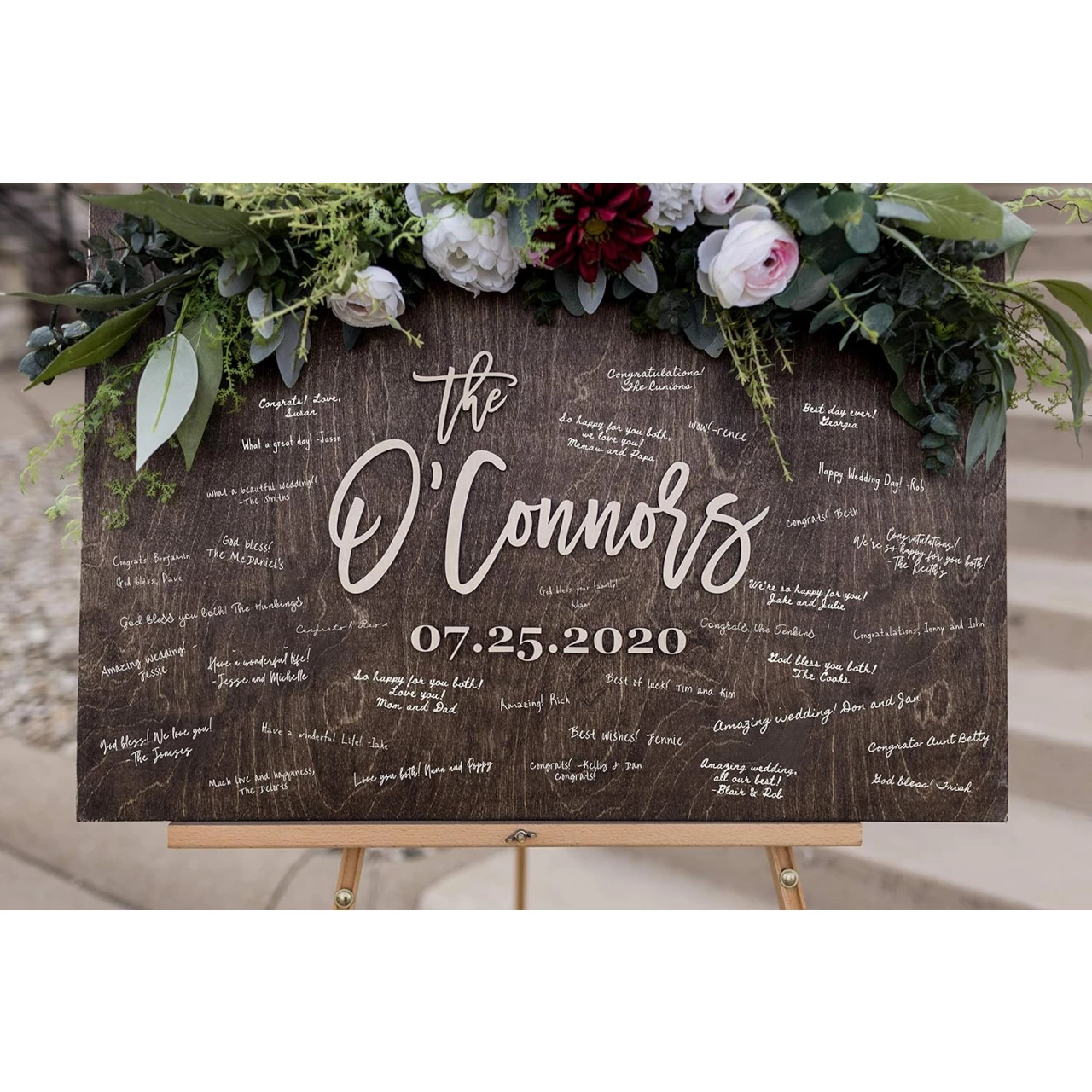 3D Square Guest Book Wedding Alternative, Custom Guest Book, Wooden Guest Book, Guestbook Wedding Alternative, Wood Guest Book Sign, Wedding Decor. Laser Guestbook Square