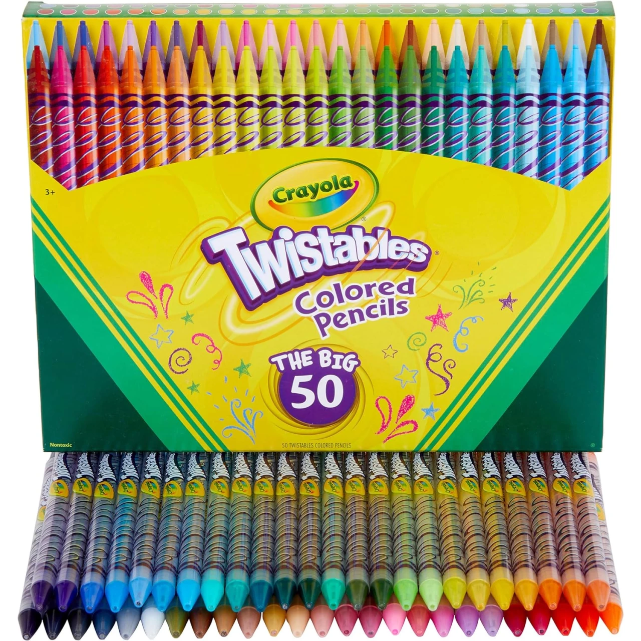 Crayola Twistables Colored Pencil Set (50ct)