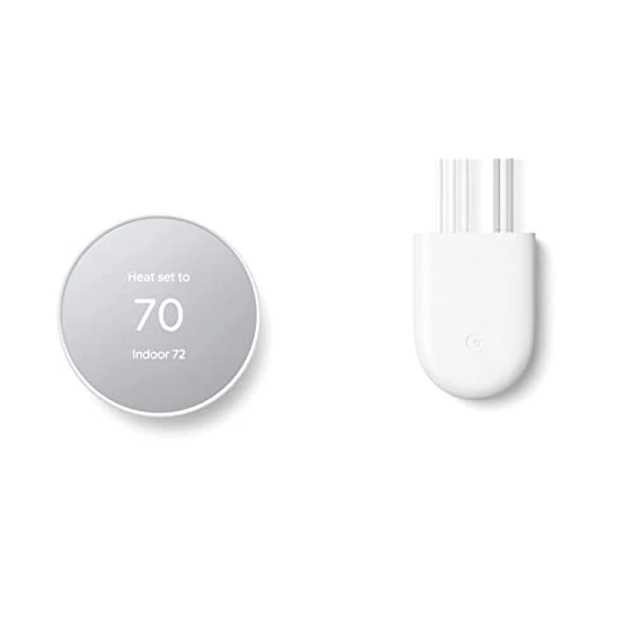 Google Nest Thermostat - Smart Thermostat for Home - Programmable WiFi Thermostat - Snow