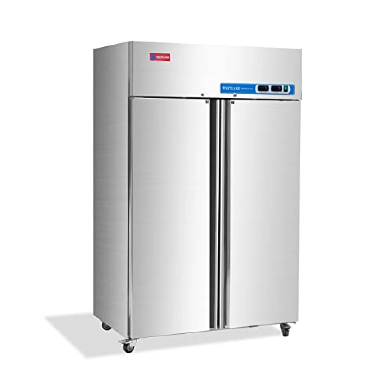 WESTLAKE Commercial Refrigerator and Freezer Combo 48&quot; W 2 door 2 Section Stainless Steel Reach in Solid door Fan Cooling 36 Cu.ft Refrigerator and Freezer Combo