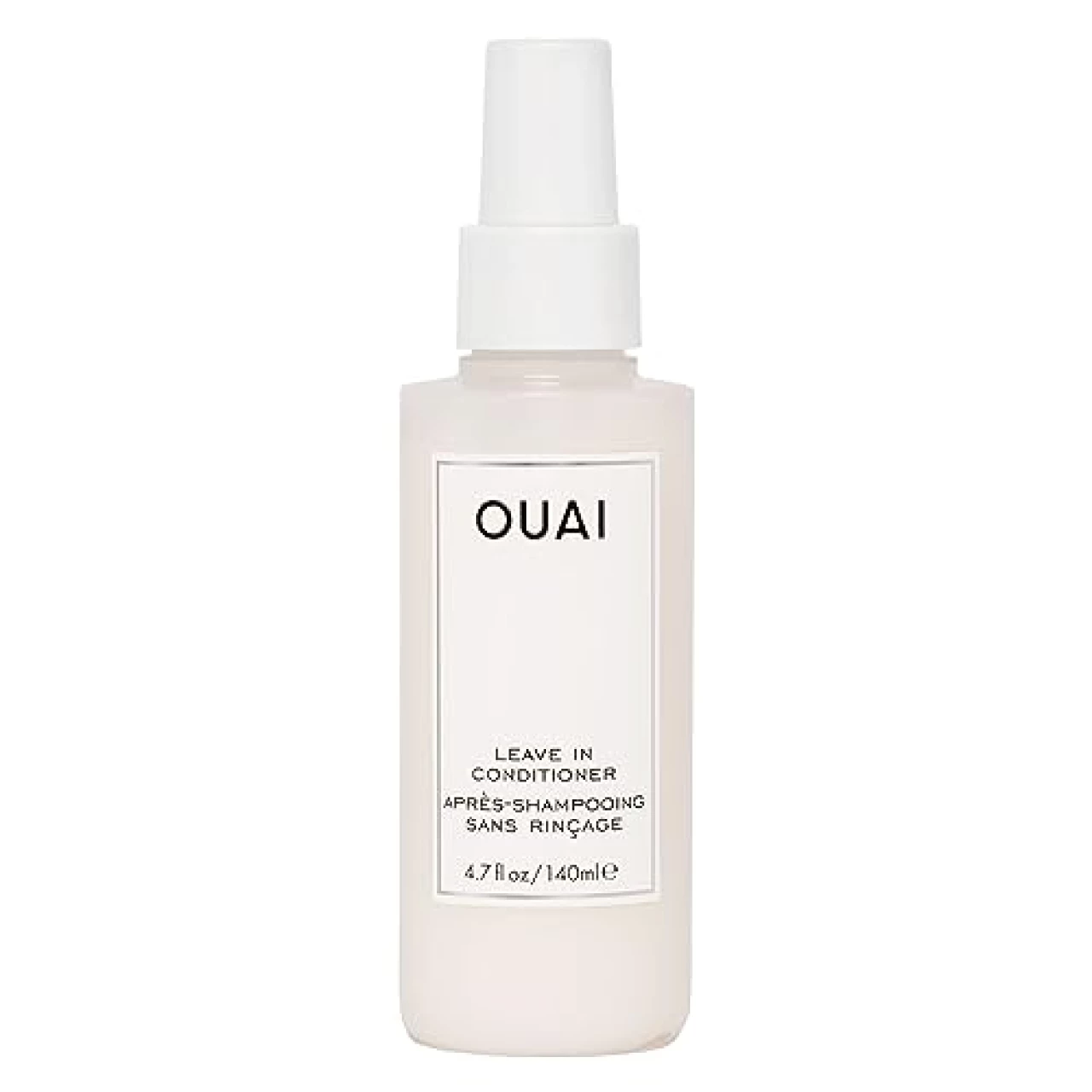 OUAI Leave In Conditioner - Multitasking Heat Protectant Spray for Hair - Prime Hair for Style, Smooth Flyaways, Add Shine &amp; Use as Detangling Spray - No Parabens, Sulfates or Phthalates (4.7 oz)