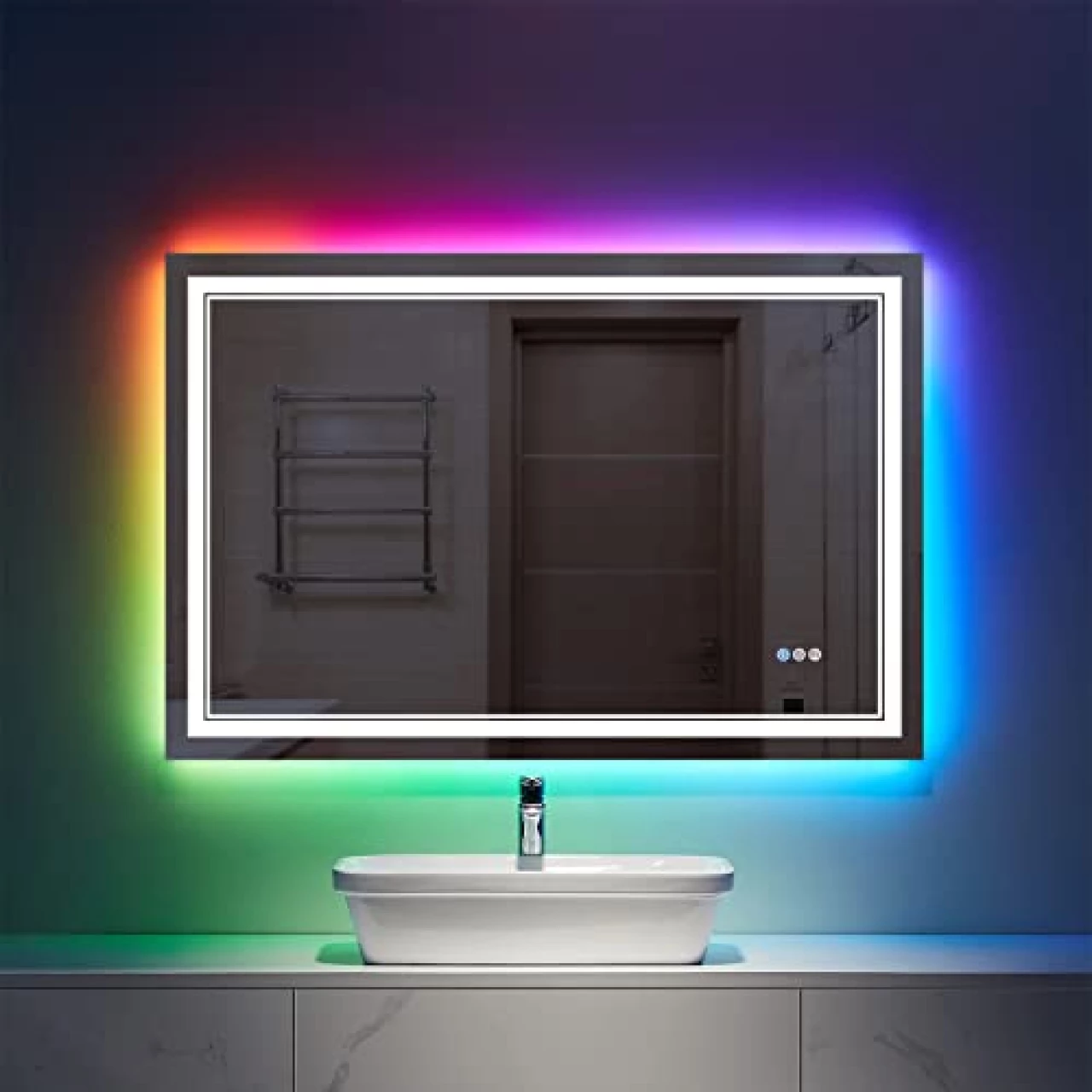 ISTRIPMF 40x24 inch LED Mirror for Bathroom