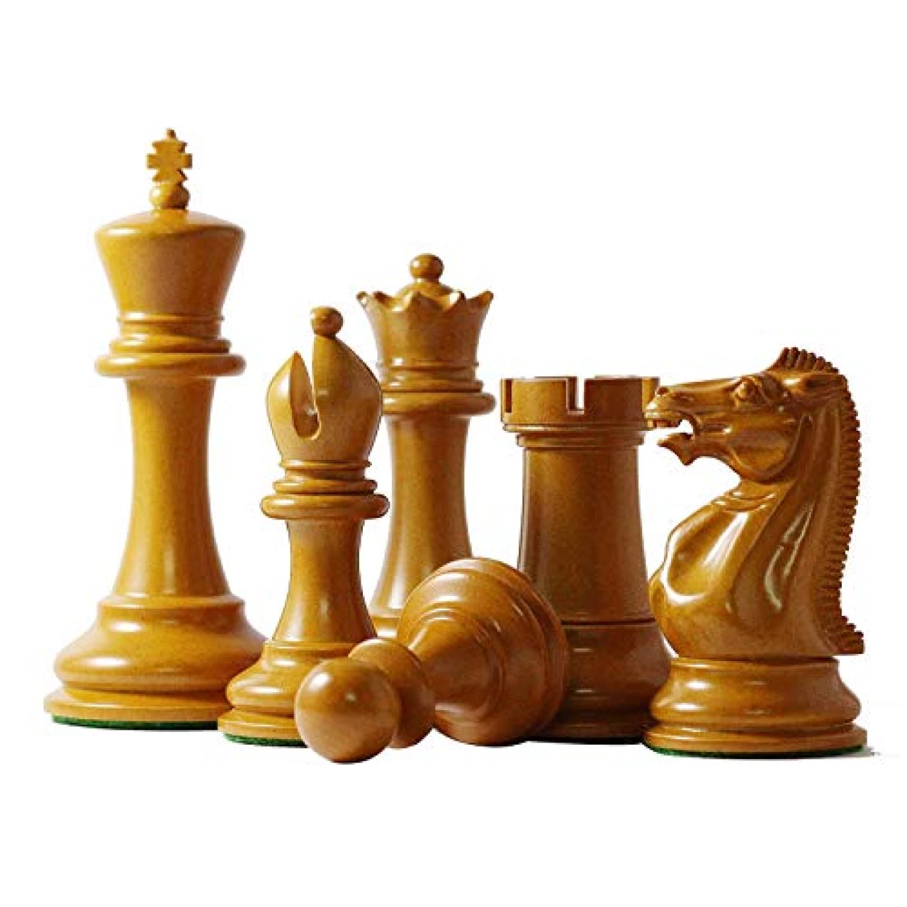 Staunton Castle Antique Collector Premium 4.4&quot; Ebonised Chess Pieces