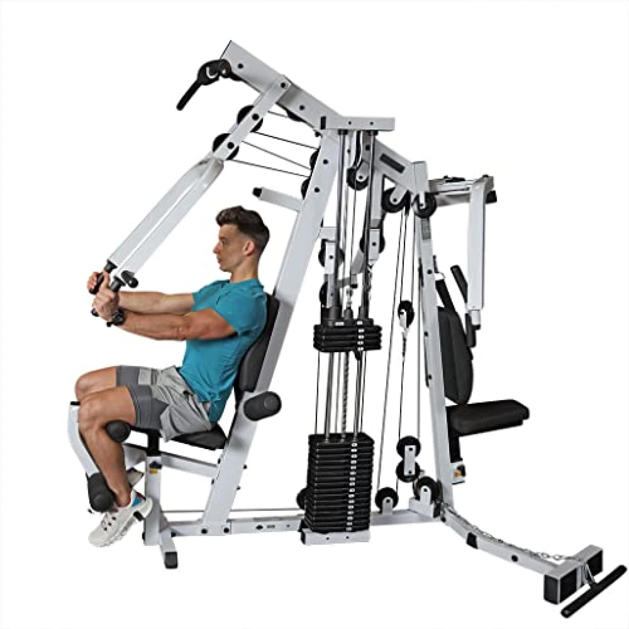 Body-Solid Strength Tech EXM2500S LAT Pulldown Cable Machine, Multifunctional Workout Station for Weightlifting and Bodybuilding, Home Gym Fitness Exercise System Total Body Strength Training