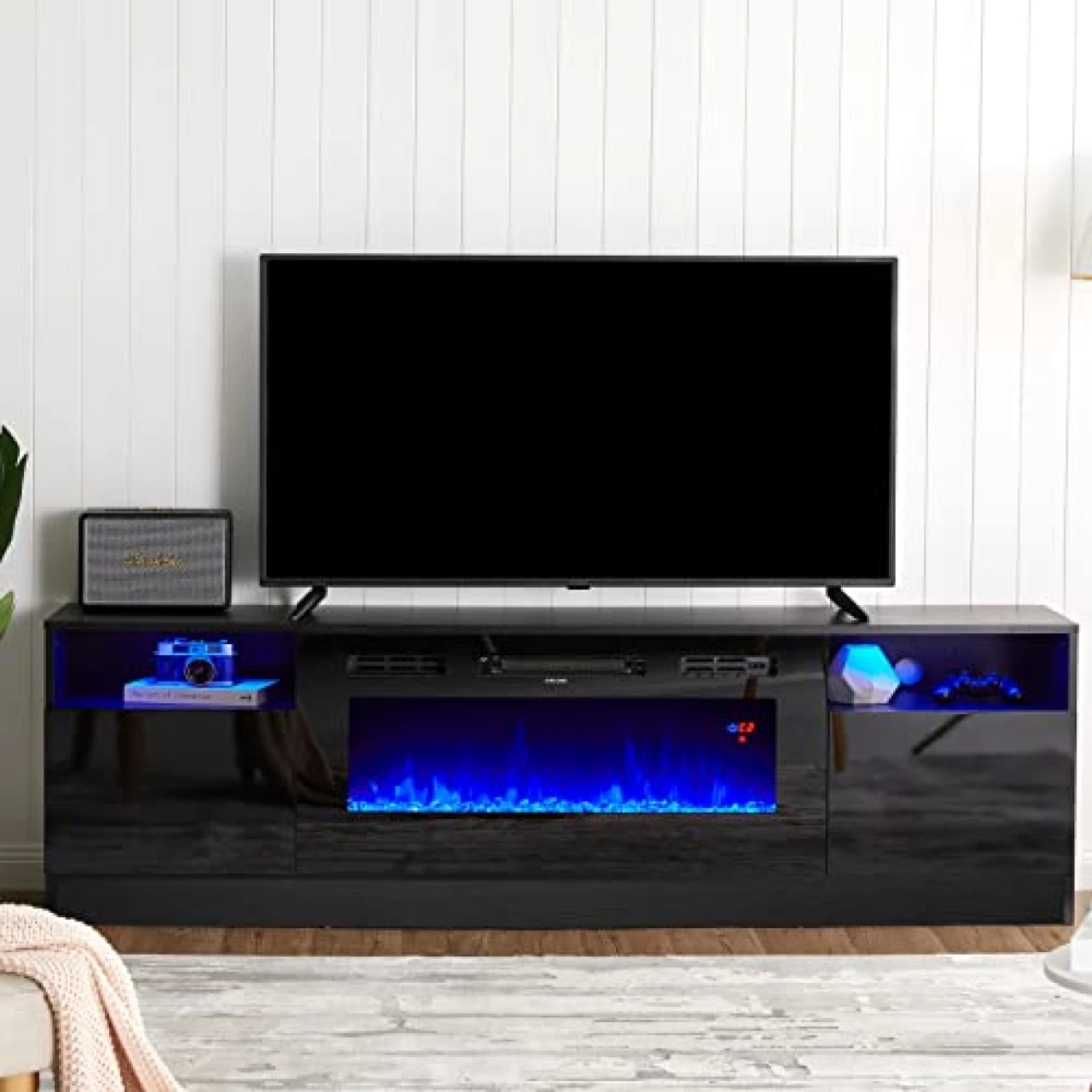 AMERLIFE Fireplace TV Stand with Electric Fireplace