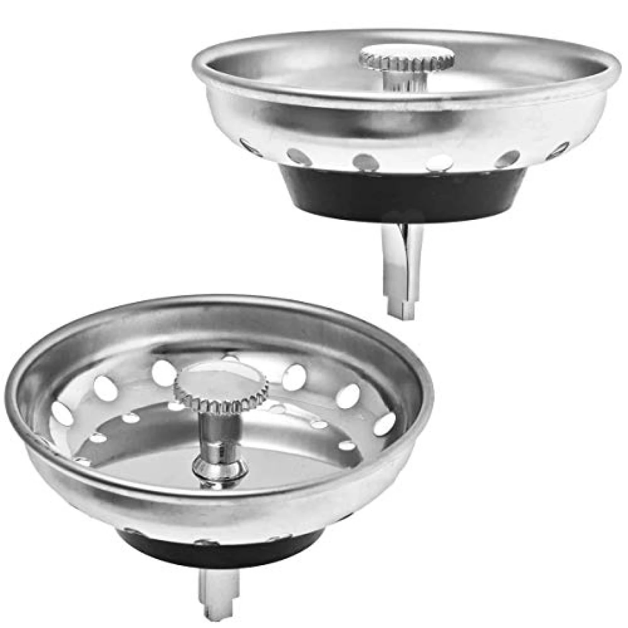 2 Pack - Kitchen Sink Strainer and Stopper Combo Basket Replacement