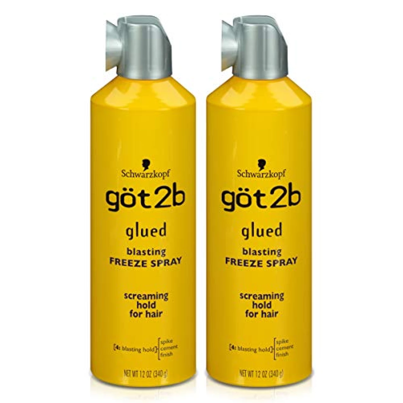 Got2b Glued Blasting Freeze Hairspray, 12 oz, Pack of 2