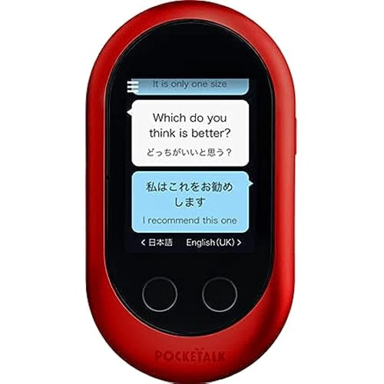 Pocketalk Classic Language Translator Device - Portable Two-Way Voice Interpreter