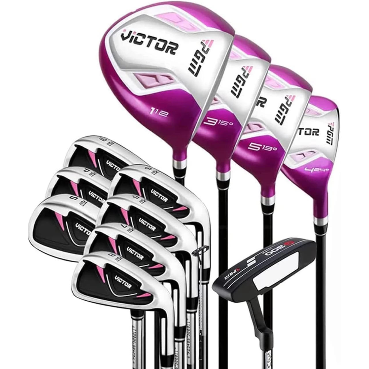 13 Pieces Senior Complete Golf Clubs Set for Women Right Handed