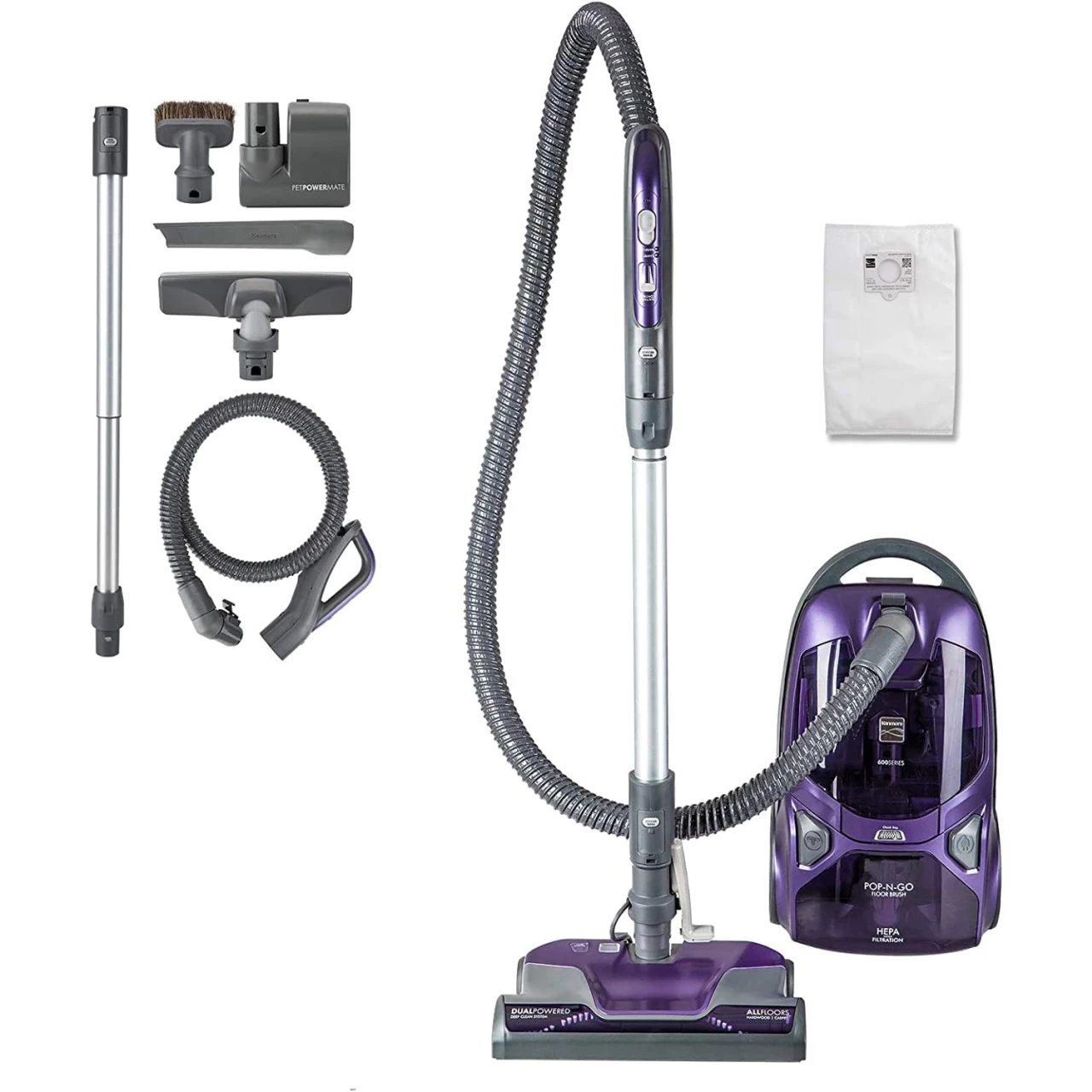 Kenmore 600 Series Lightweight Bagged Canister Vacuum