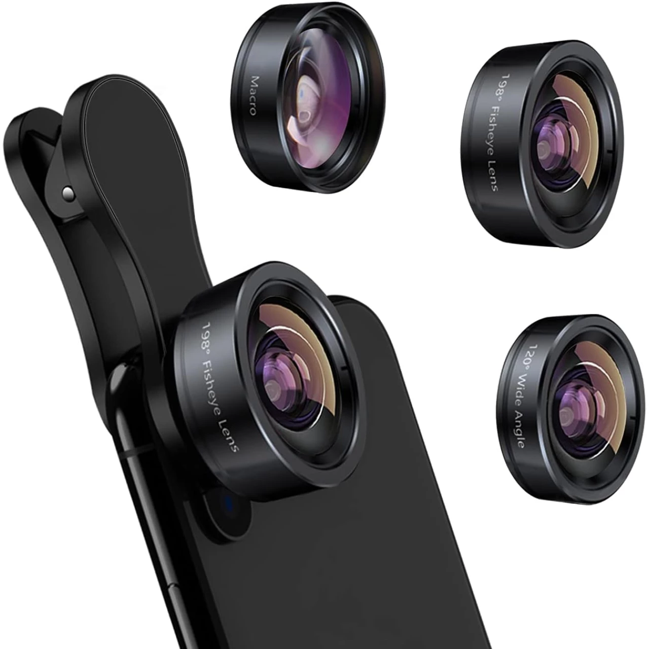 KEYWING Phone Camera Lens 3 in 1 Phone Lens Kit