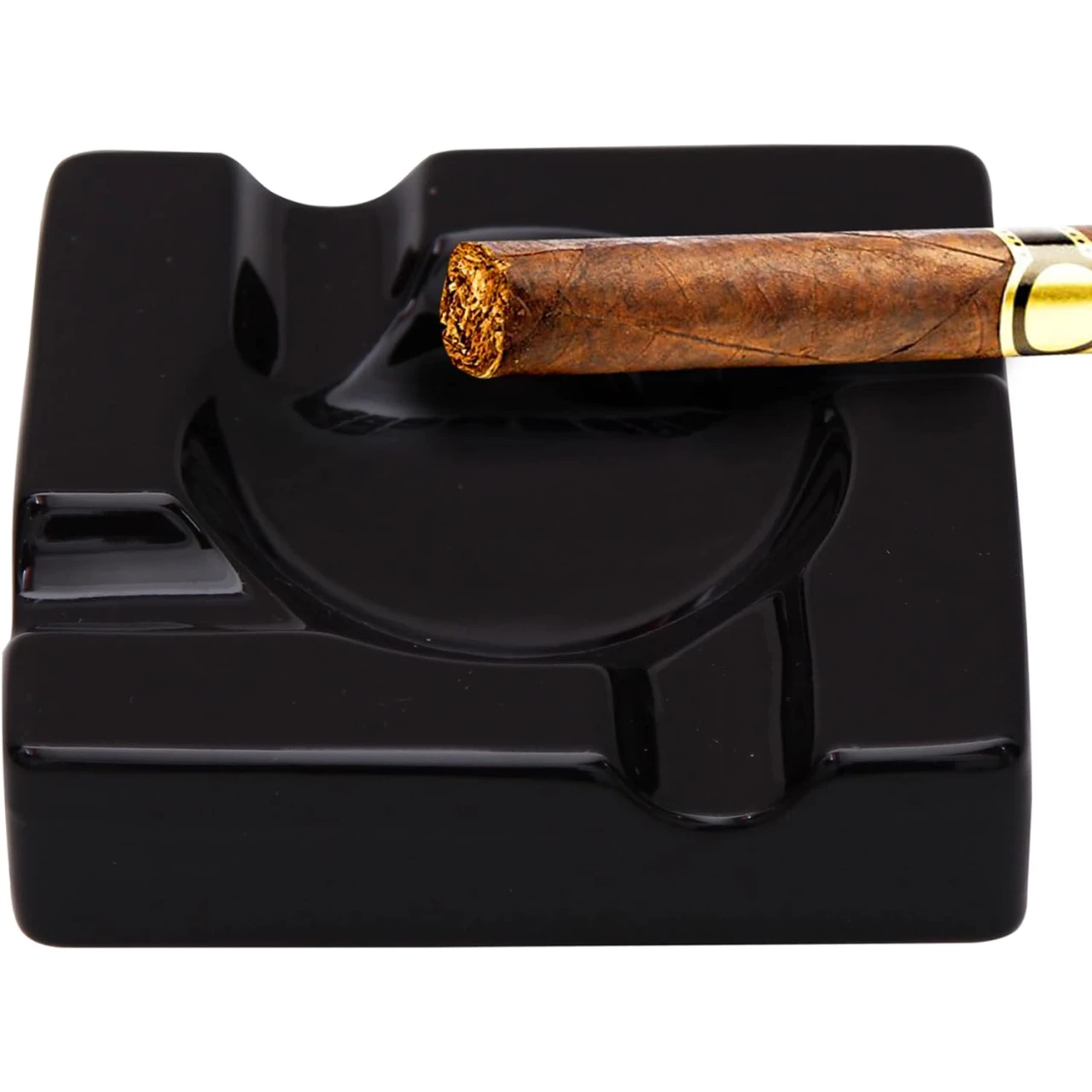 Cigar Ashtray Outdoor Cigarette Ash Tray - 5.9 inch Ceramic Ashtrays