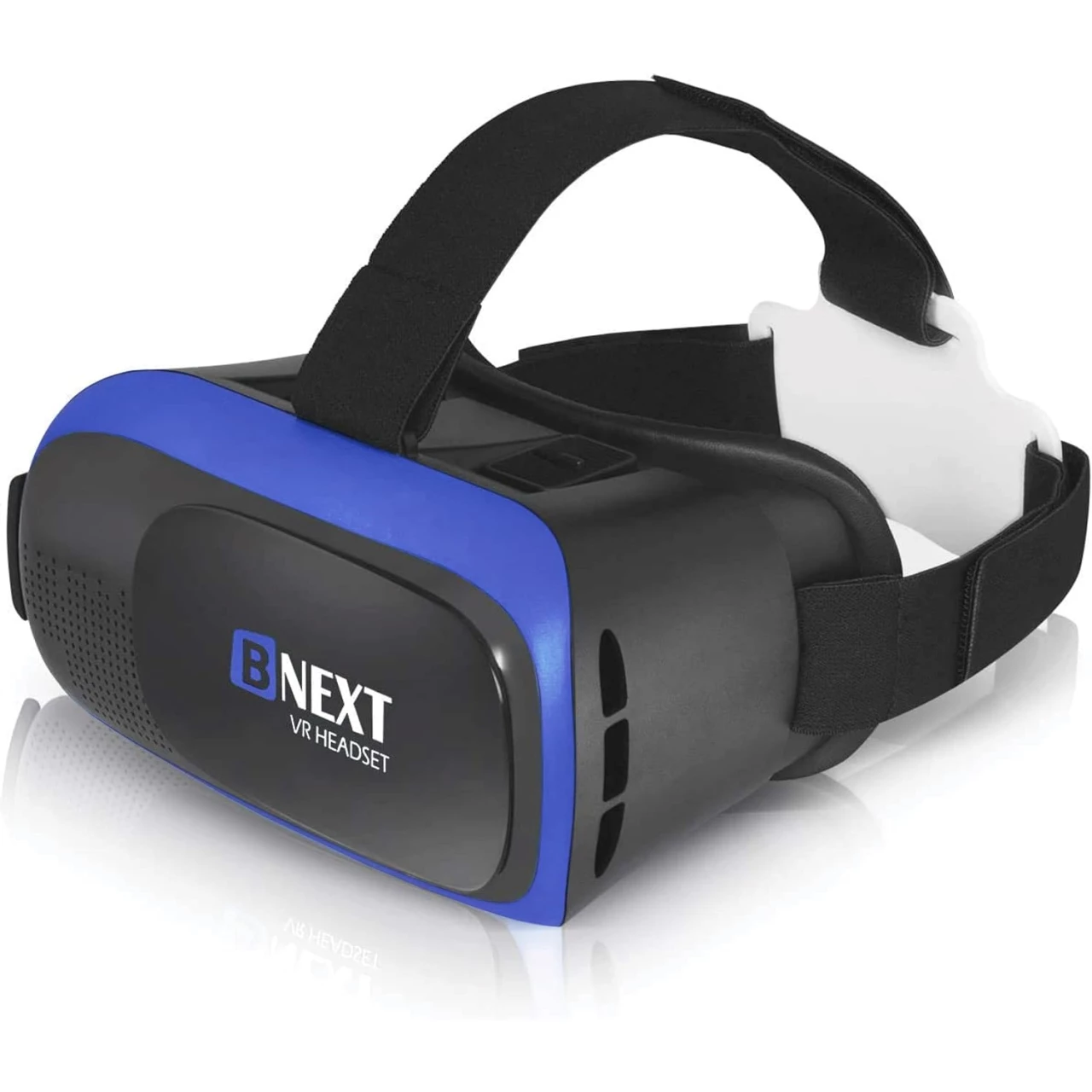 Bnext VR Headset Compatible with iPhone &amp; Android Phone - VR Headsets - Universal Virtual Reality Goggles for Kids and Adults - Cell Phone VR Headsets - Soft &amp; Comfortable New 3D VR Glasses (Blue)