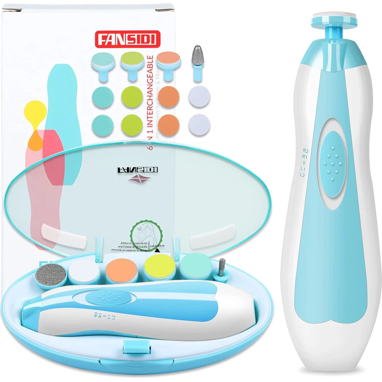Baby Nail Trimmer Electric, FANSIDI Baby Nail Clippers Safe Baby Nail File Kit