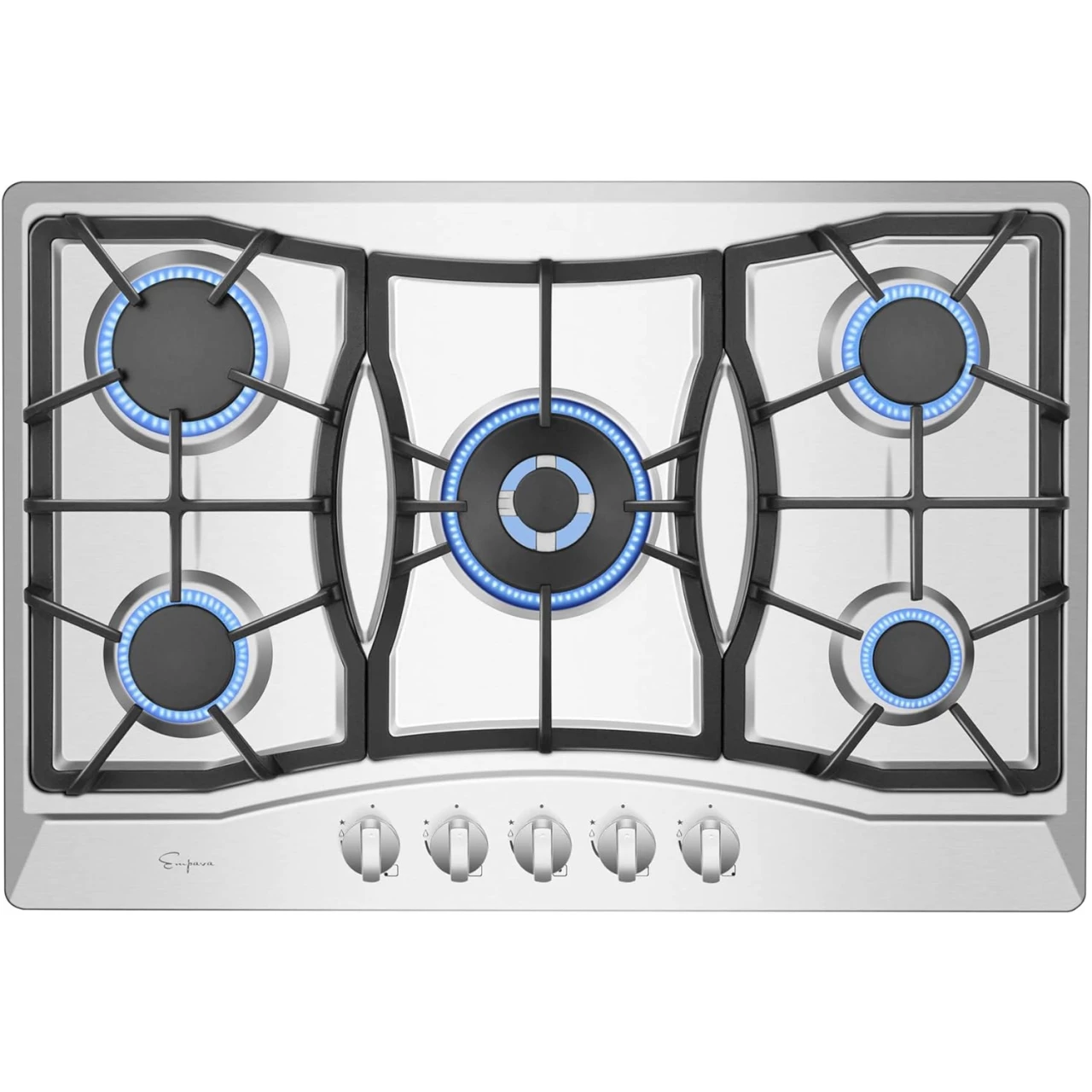 Empava 30&quot; Stainless Steel 5 Italy Sabaf Burners Stove Top Gas Cooktop EMPV-30GC0A5