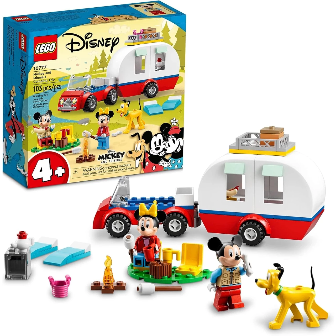 LEGO Disney Mickey Mouse and Minnie Mouse&rsquo;s Camping Trip Building Toy